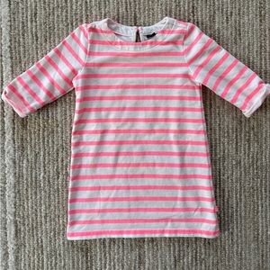 GAP Pink and White Girls Shift Dress